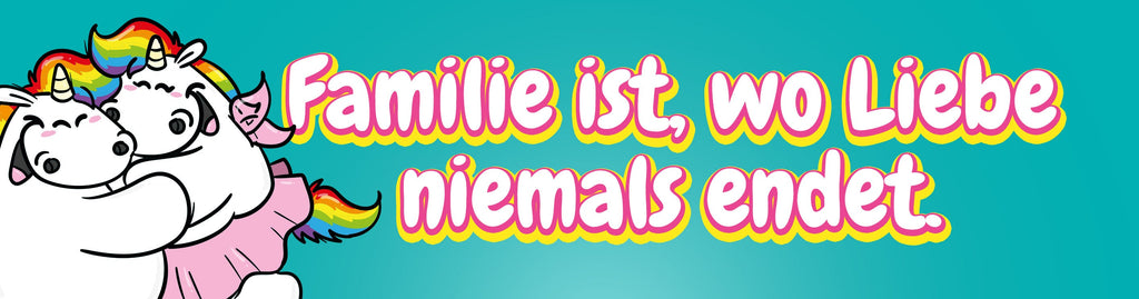 Personalisierbare Geschenke von Pummeleinhorn für Eltern und Geschwister 