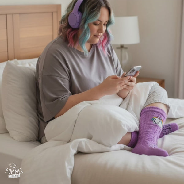 Gemütliche Kuschelsocken von Pummeleinhorn