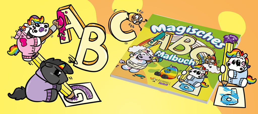 Pummeleinhorn ABC Malbuch für Kinder