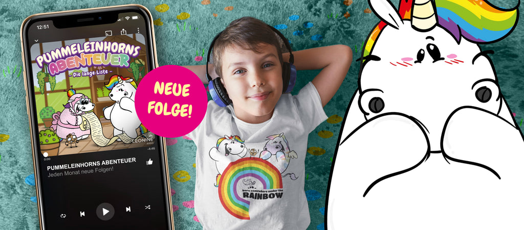 Slider - Pummeleinhorns Abenteuer "Die lange Liste" auf allen Streaming Plattformen verfügbar