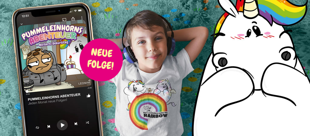 Pummeleinhorns Abenteuer - neue Hörspiel Folge "Norberts Geburtstag"
